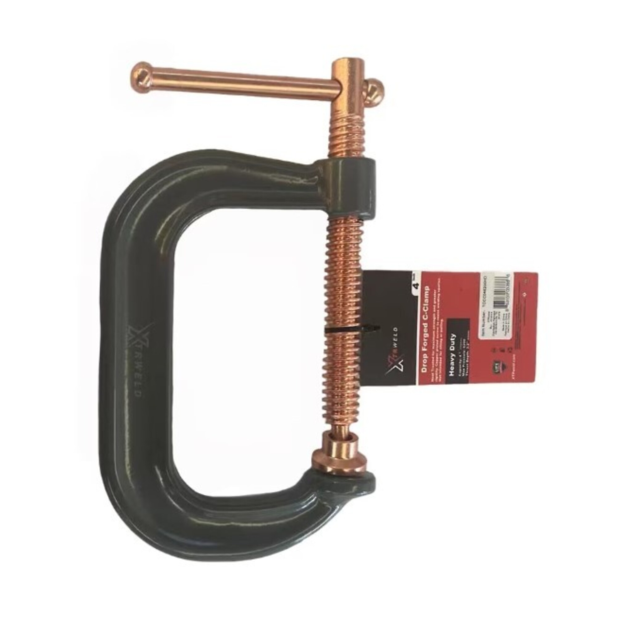 XTRweld Welding Clamp - 8in., C, Double Force, 6900 PSI Clamping Capacity, Steel, Model# XTRTCCC086900HD